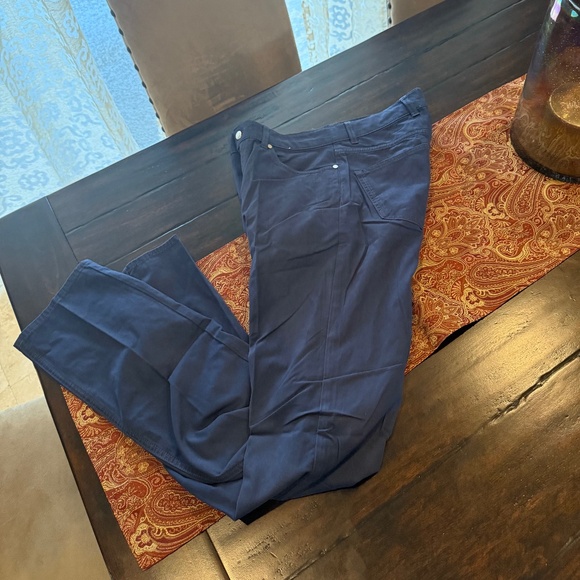 Peter Millar Men's Size 32 Navy Delvin Five-Pocket Pant MSRP $245 - Picture 3 of 8